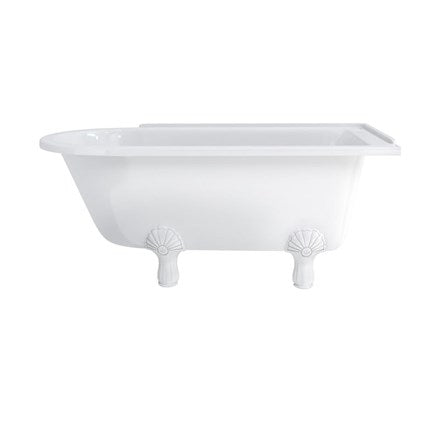 Hampton 150cm Right Handed Showering Bath with Luxury Feet