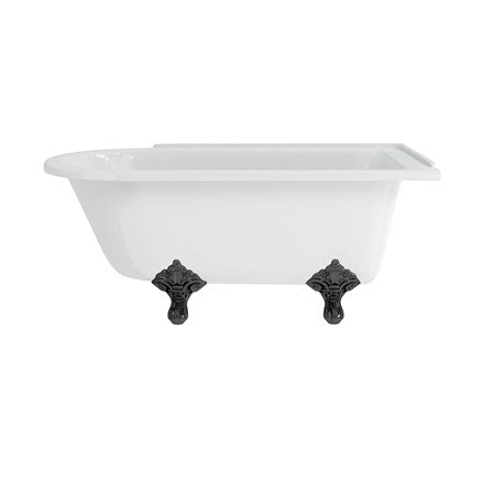 Hampton 150cm Right Handed Showering Bath with Standard Feet