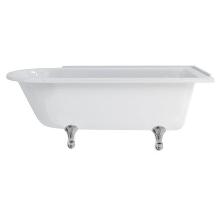 Hampton 170cm Right Handed Showering Bath with Standard Feet