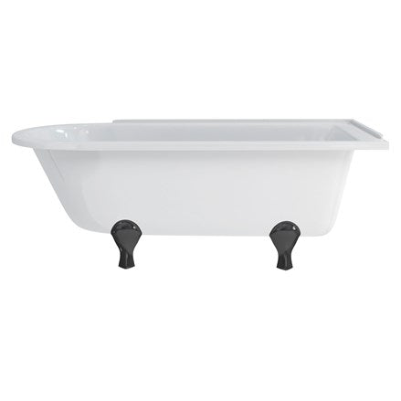 Hampton 170cm Right Handed Showering Bath with Luxury Feet