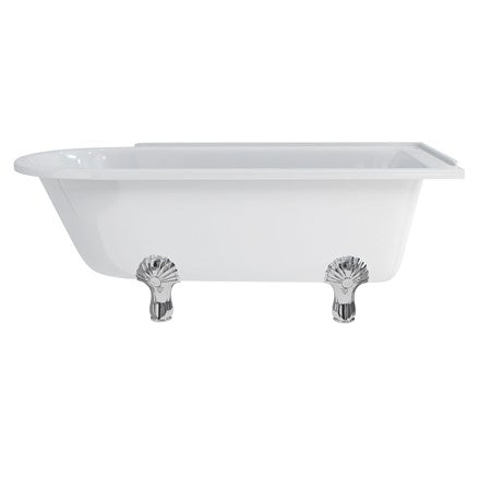 Hampton 170cm Right Handed Showering Bath with Luxury Feet