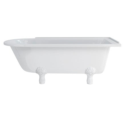 Hampton 170cm Right Handed Showering Bath with Luxury Feet