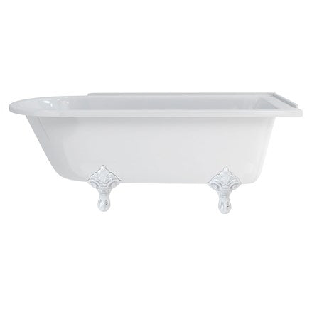 Hampton 170cm Right Handed Showering Bath with Standard Feet