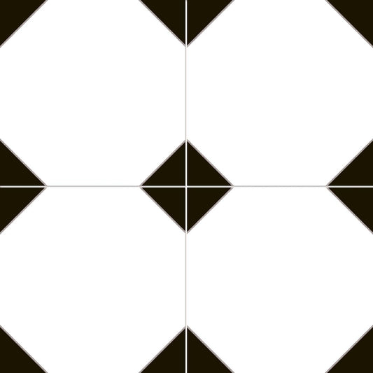 Chesterton Victorian Chequered Ceramic Tile 450x450mm