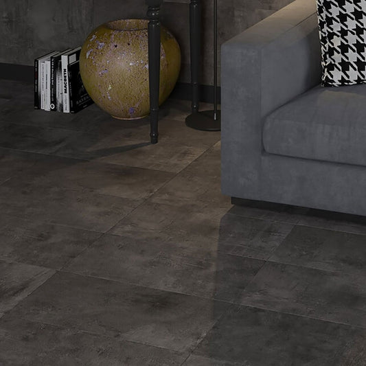 Aria Black Rectified Porcelain Tile 600x1200mm