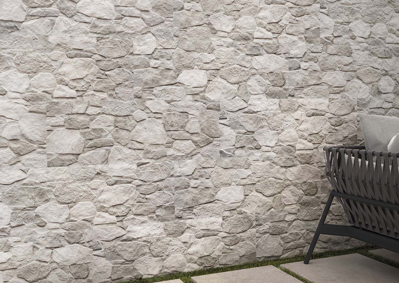 Topeka Sand Stone Wall Porcelain Tile 320x890mm