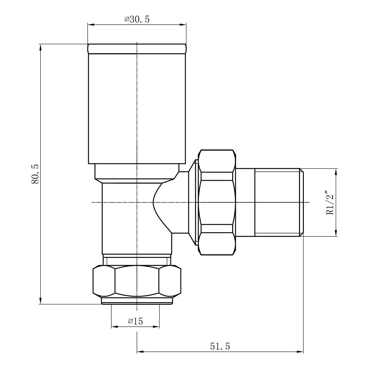 Round Brushed Bronze Angled Pair of Radiator Valves