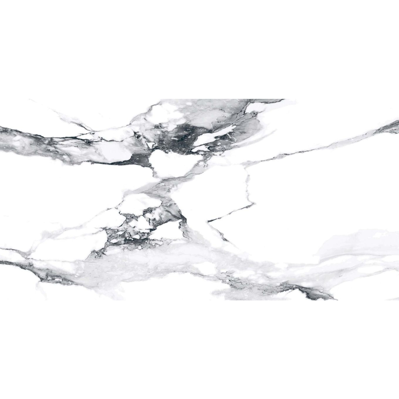Charlie White Marble Gloss Porcelain Tile 300x600mm
