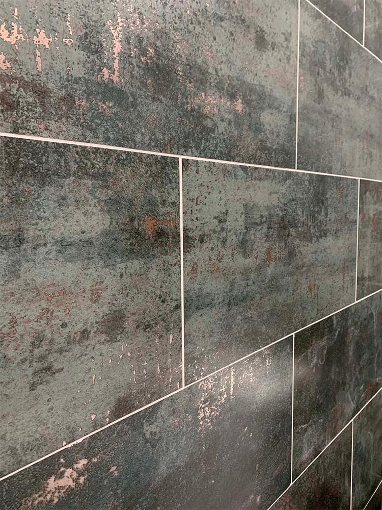 Metallon Seagreen Semi-Polished Metallic Porcelain Tile 300x600mm