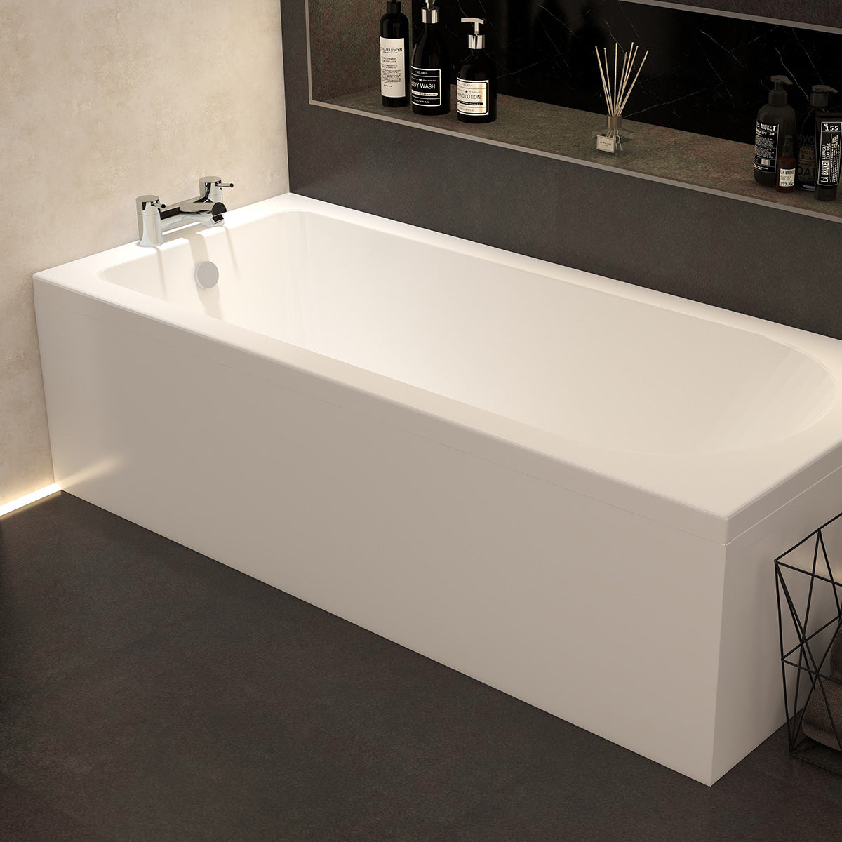 Imex Premiercast 1800 Reinforced Universal Acrylic Straight Side Panel