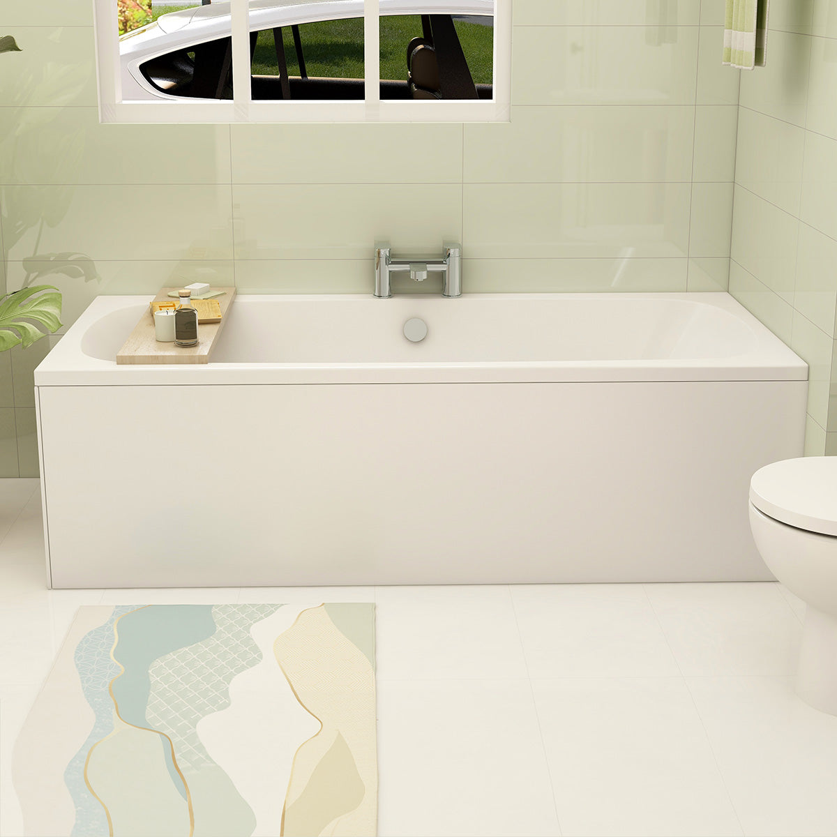 Premiercast Croma Double Ended Bath (inc leg pack)