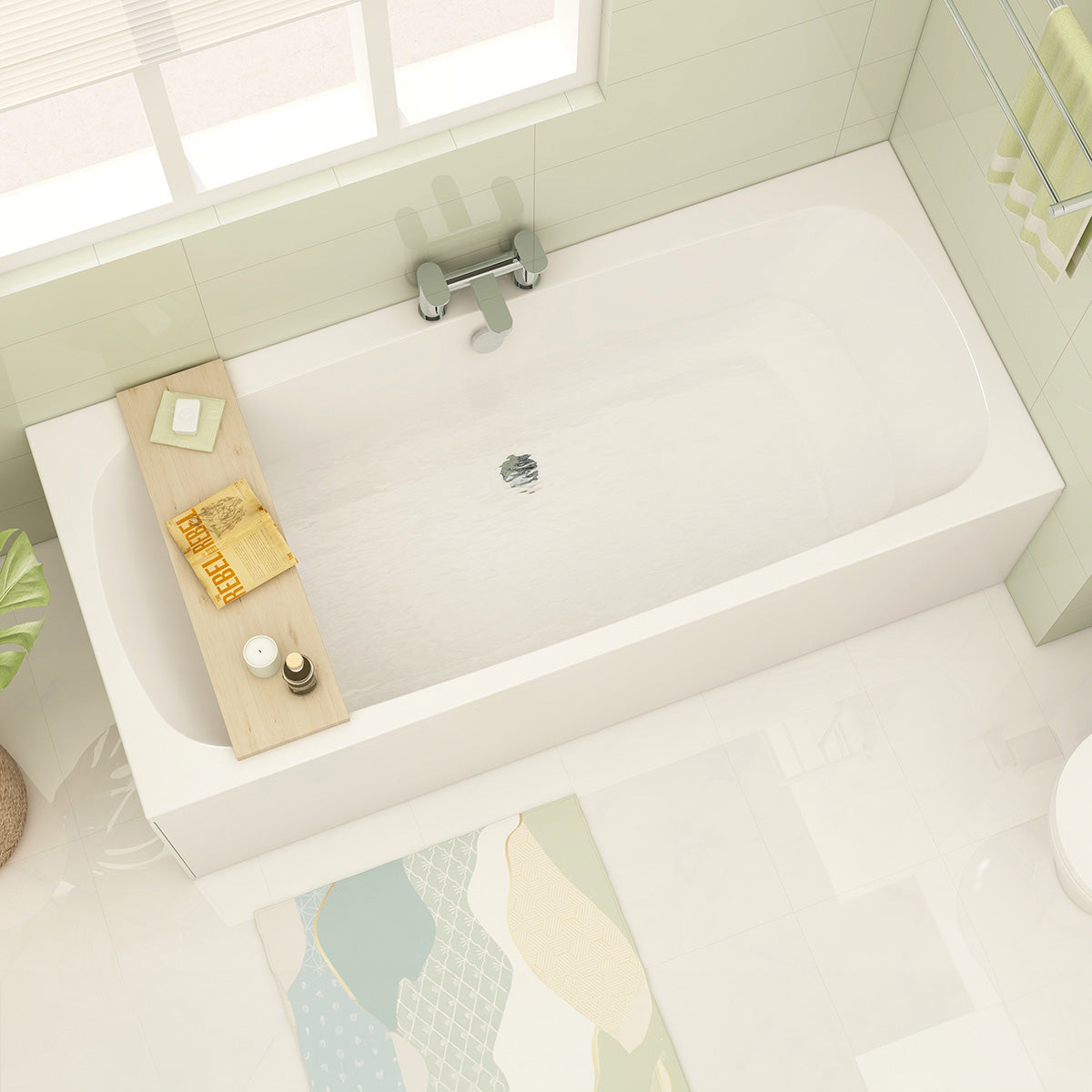 Premiercast Croma Double Ended Bath (inc leg pack)