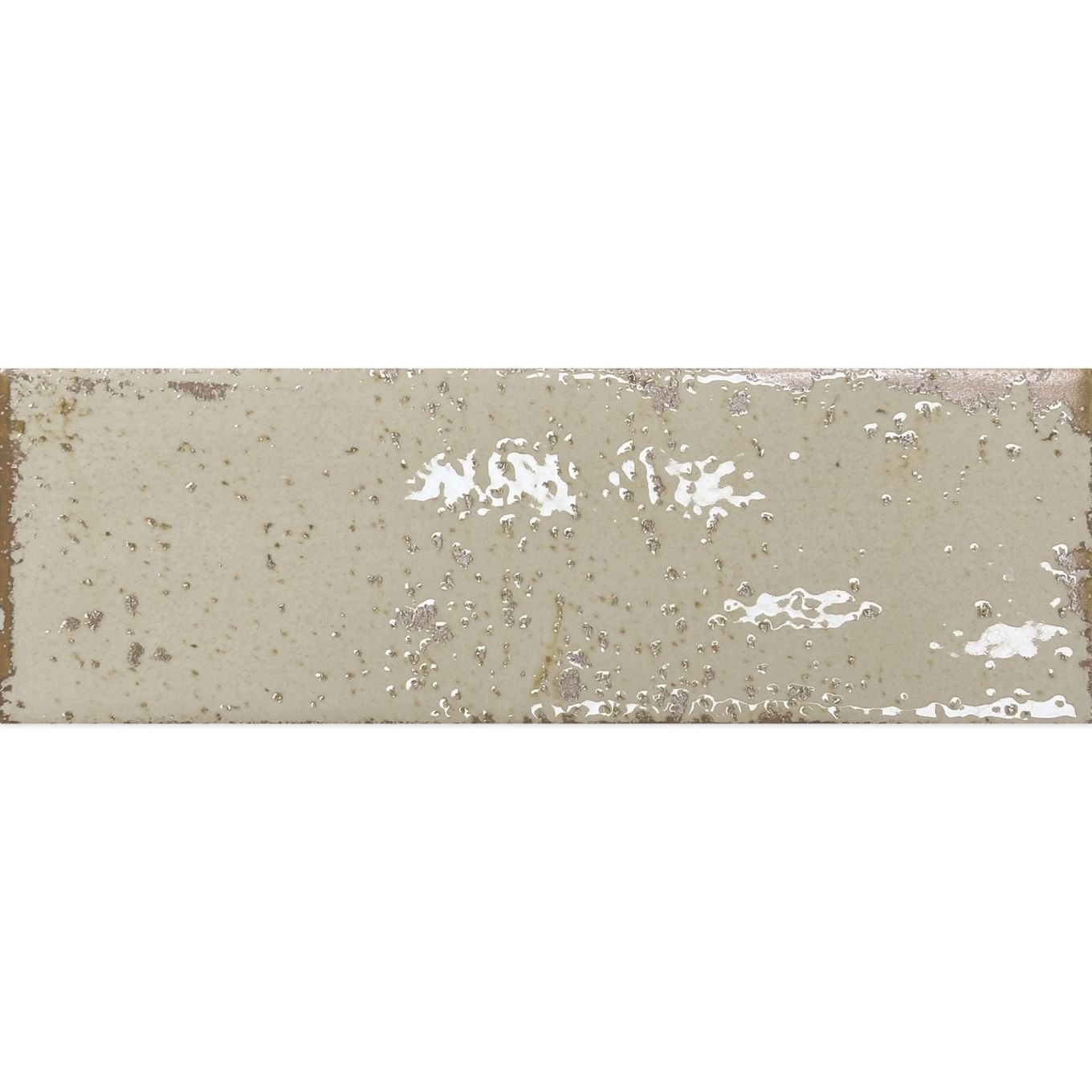 Monza Beige Glossy Porcelain Brick Tile 65x200mm