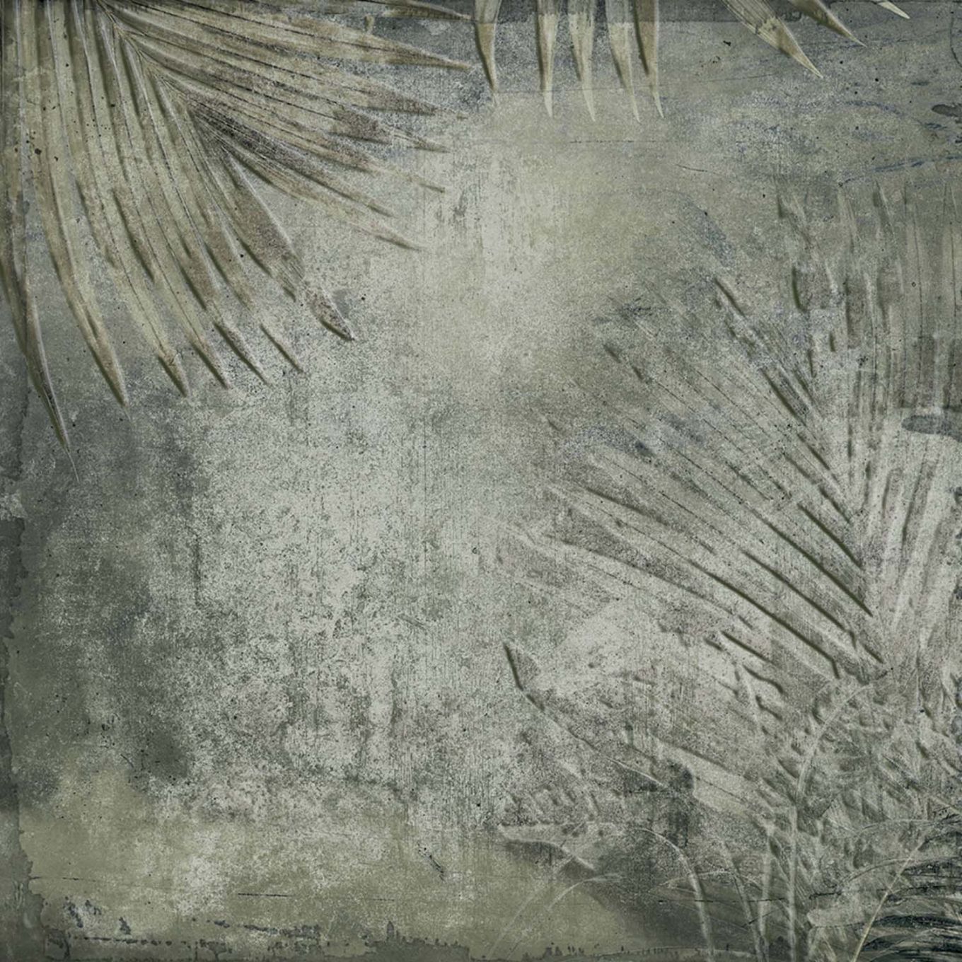 Algarve Green Tropical Patterned Lappato Porcelain Tile 250x250mm