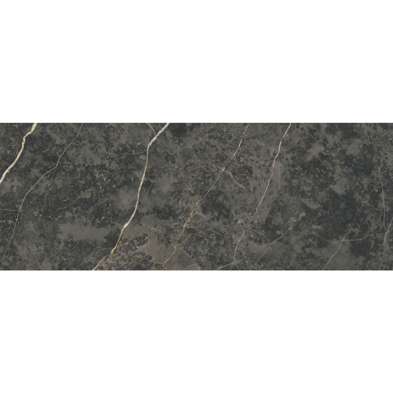 Lyons Black Marble Matt Porcelain Tile 450x1200mm