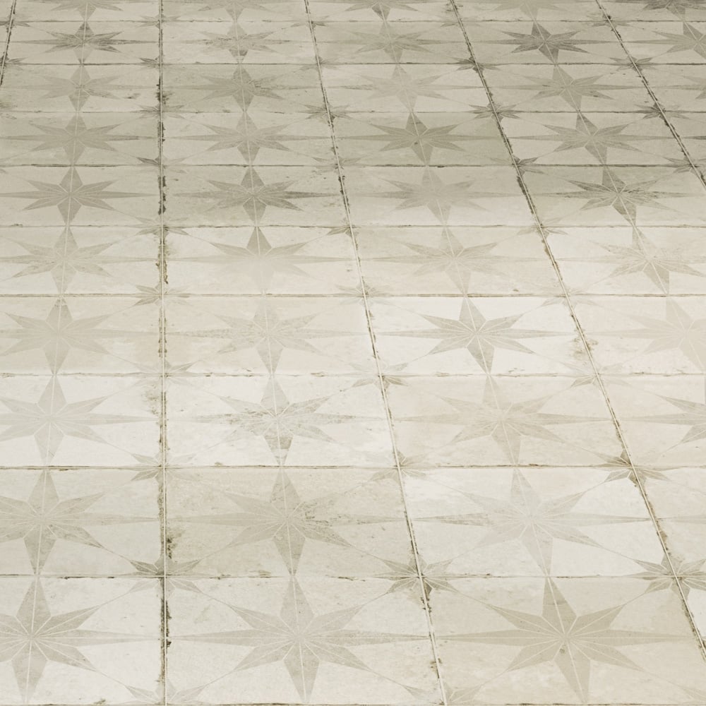 Fired Star White Matt Ceramic Tile 450x450mm