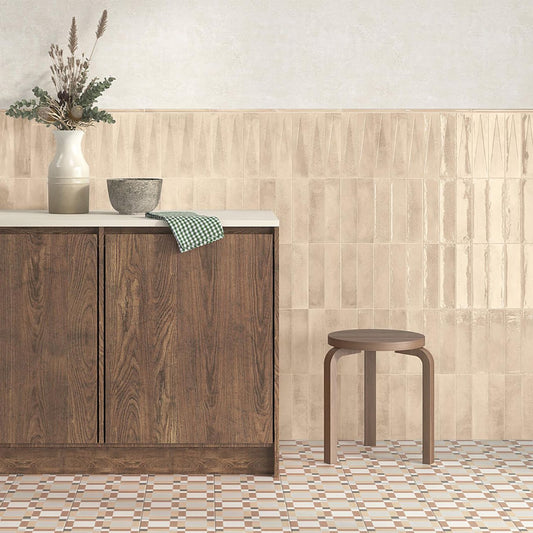 Babylon Brown Gloss Ceramic Decor Brick Tile 246x60mm