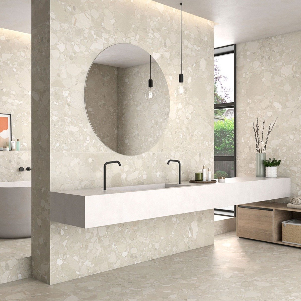 Denver Beige Matt Porcelain Tile 300x600mm
