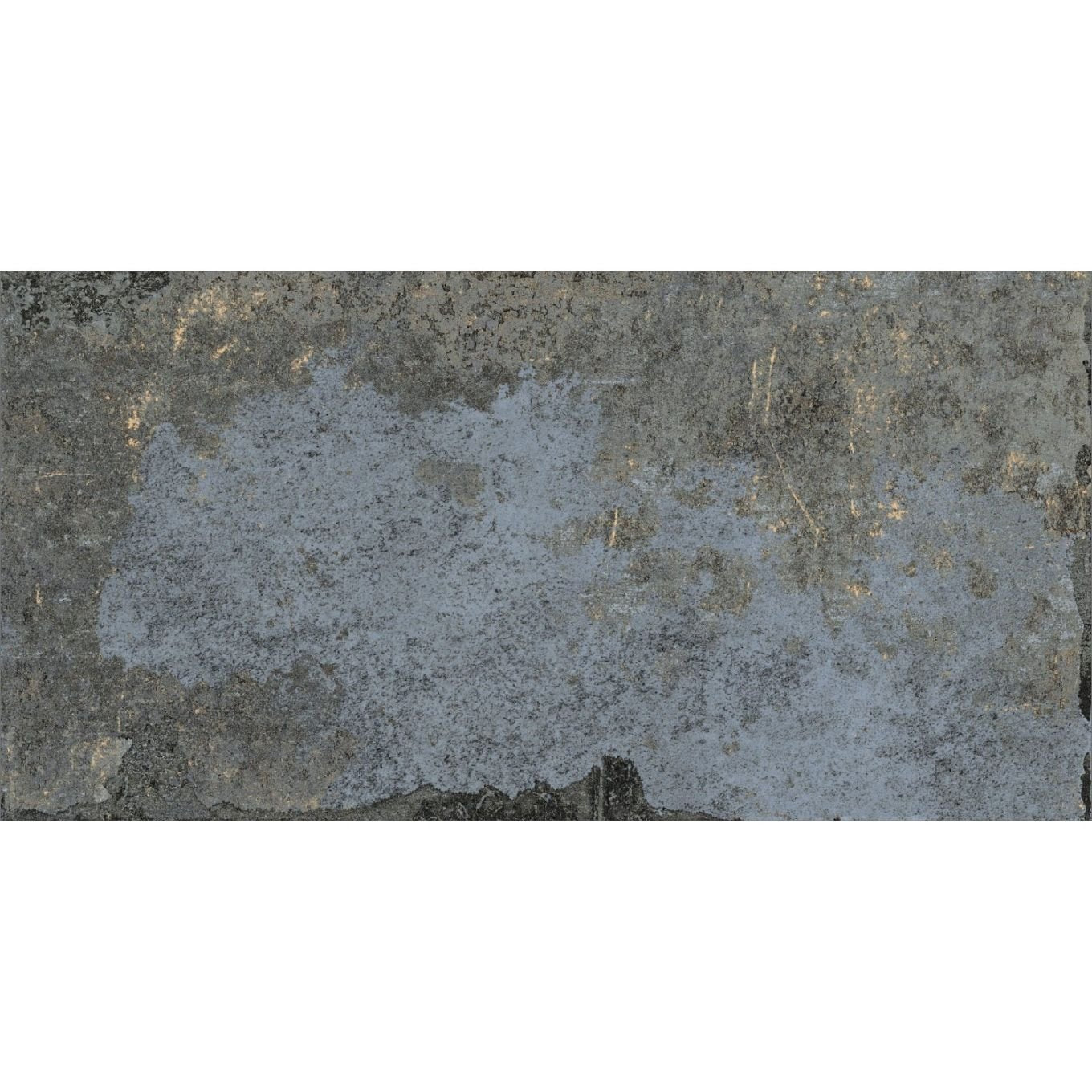 Brunel Royal Blue Lappato Porcelain Concrete Tile 1200x600mm
