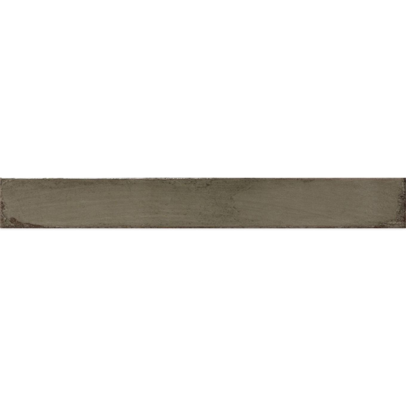 Capri Olive Green Gloss Ceramic Brick Tile 400x50mm