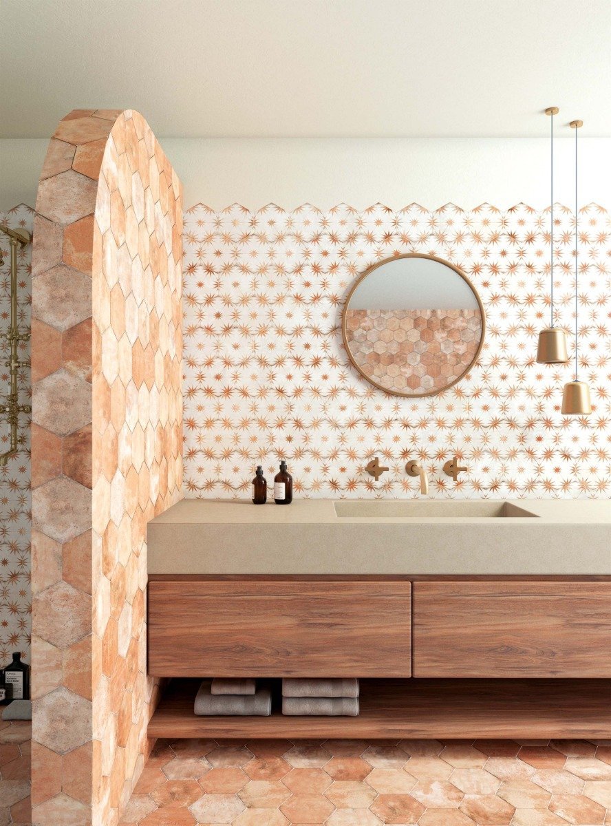 Elise Decor Cotto Hexagon Matt Porcelain Tile 228x198mm