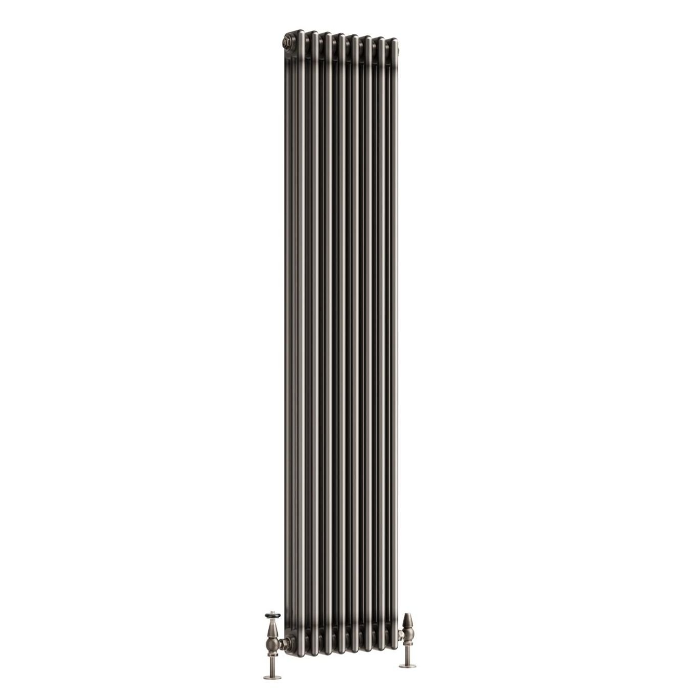 Clement Raw Metal Triple Vertical Column Radiator 1800x380mm