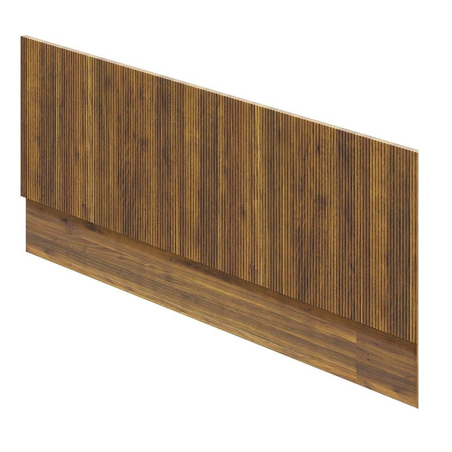 Wish Ribbed Walnut Front Bath Panel