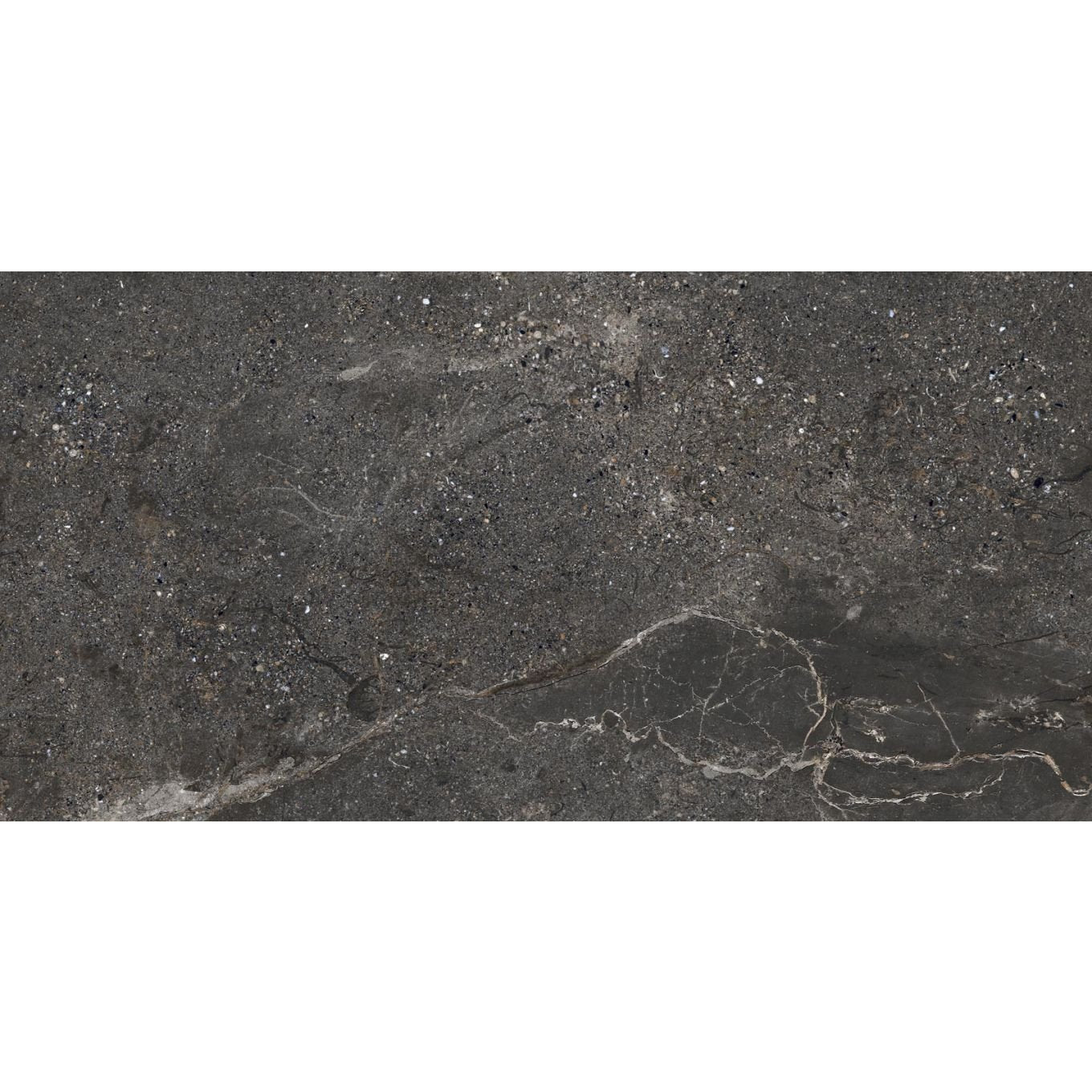 Zoltan Graphite Stone Effect Matt Porcelain Tile 600x1200mm