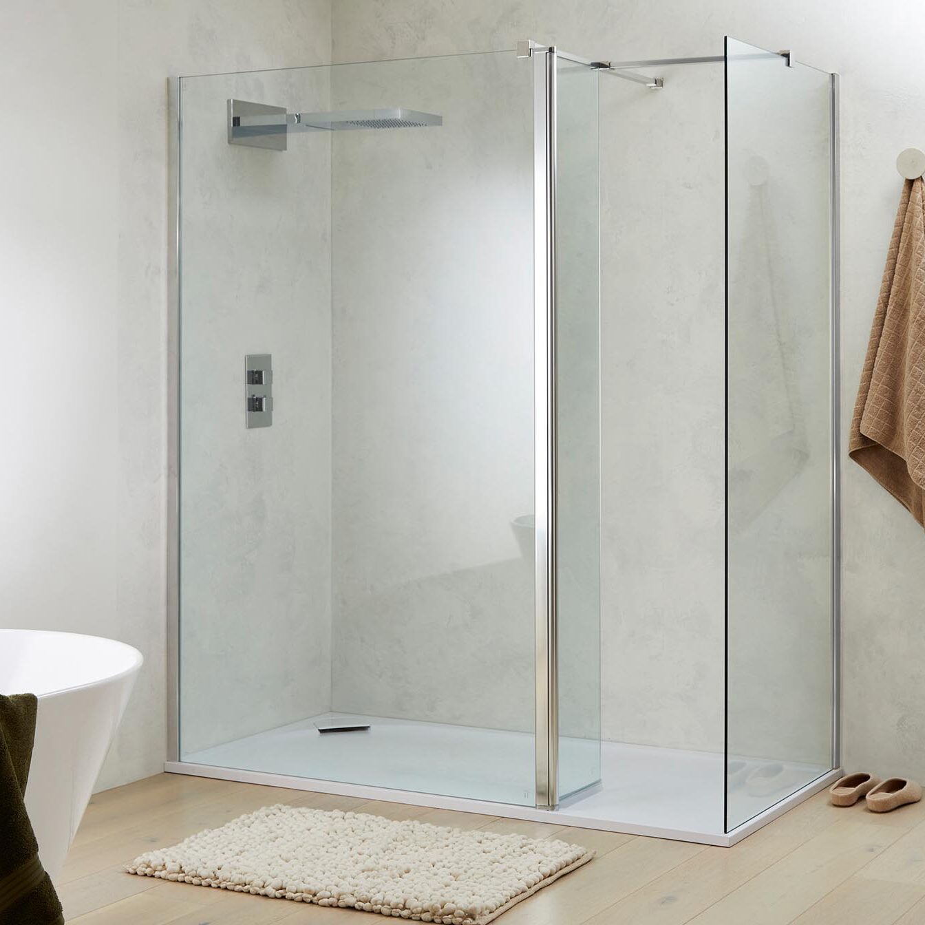 Elegant Haven Katrine 300 Deflector Panel Chrome