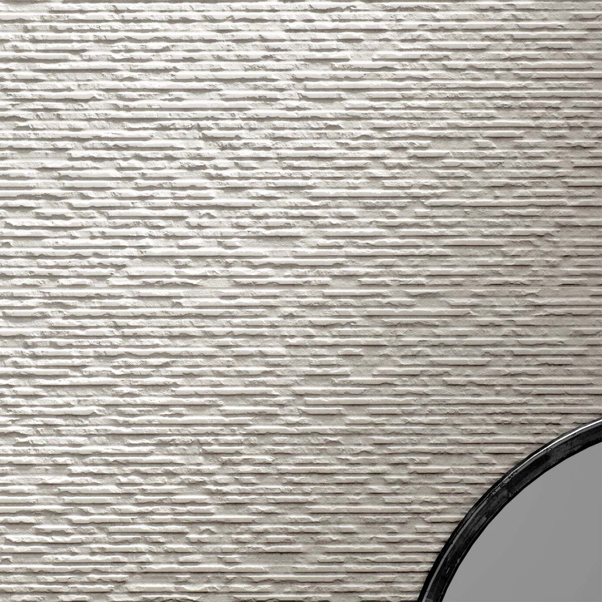 Graffi White Stripe Matt Ceramic Tile 320x900mm