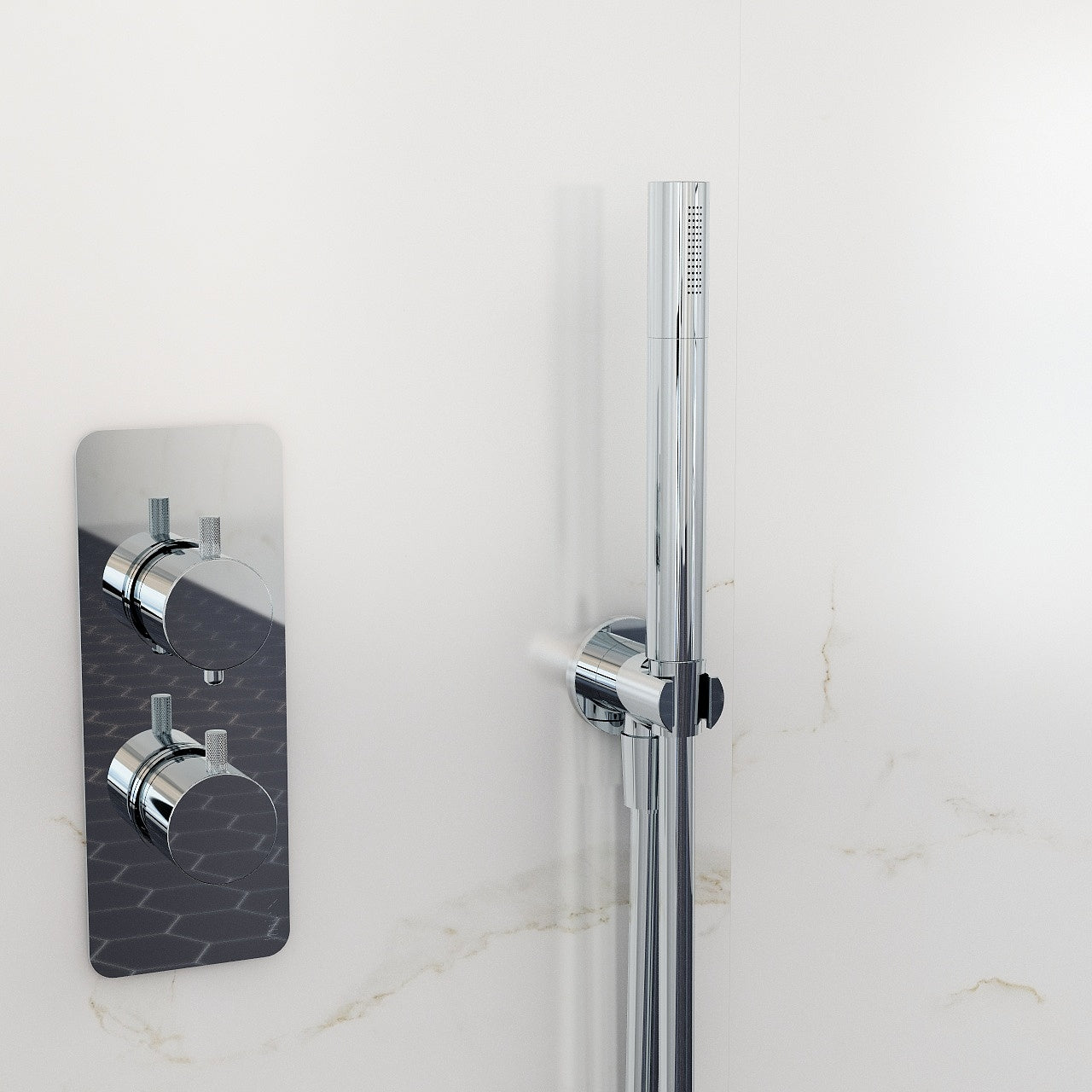 Solid brass single function handset