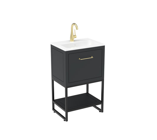 KINGSBURY 50cm 1 drawer floor standing unit