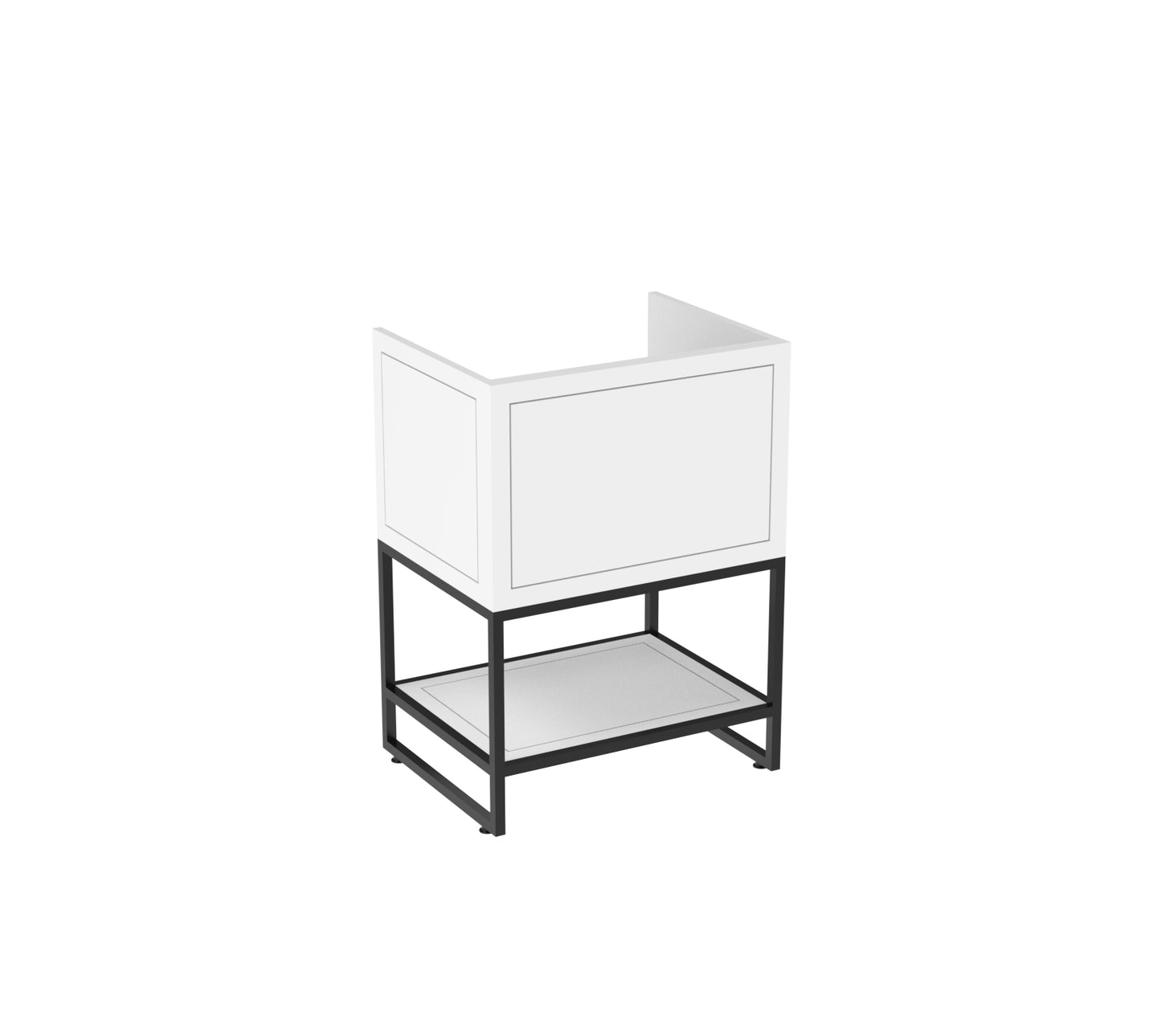 KINGSBURY 60cm 1 drawer floor standing unit