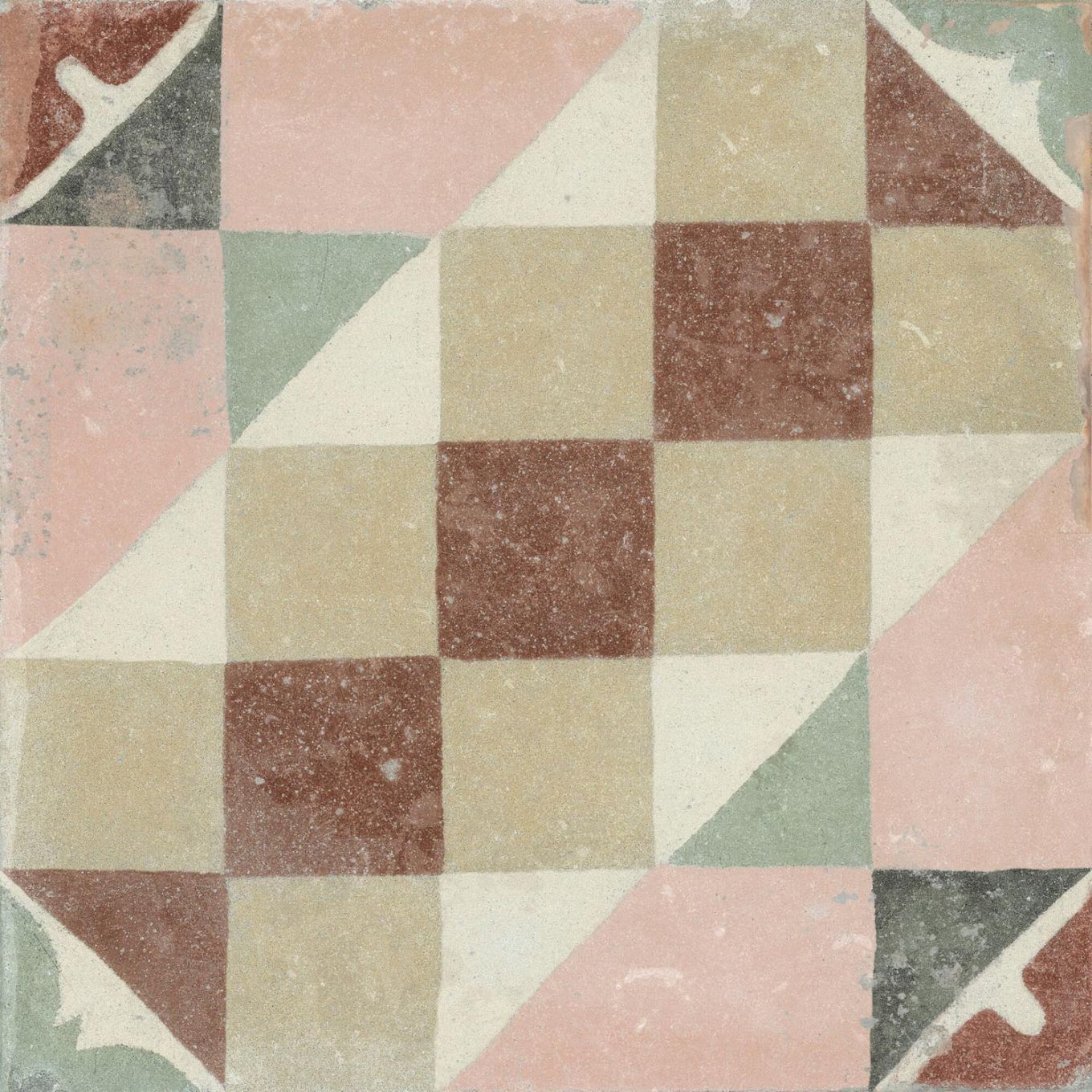 Machu Favara Matt Porcelain Patterned Tile 223x223mm