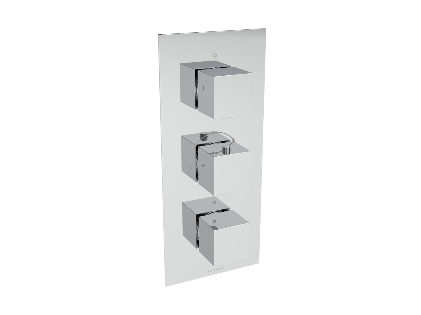 TOOGA 3 way thermostatic shower valve kit