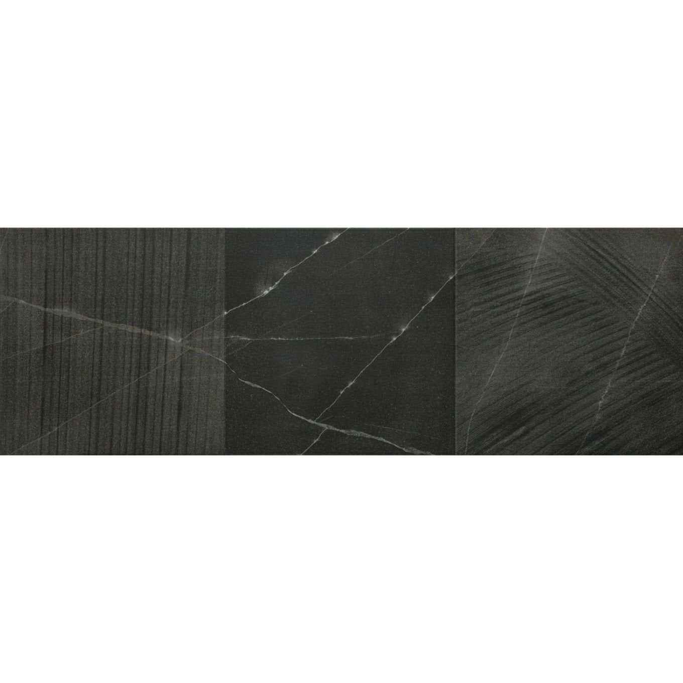 Veer Anthracite Matt Ceramic Stone Tile 300x900mm