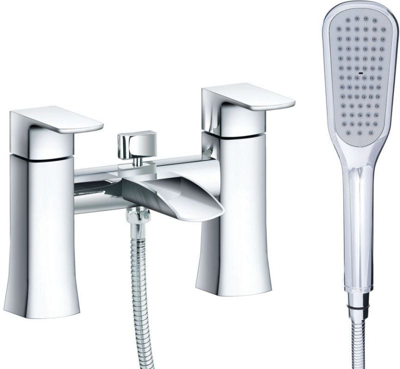 Citrus Chrome Waterfall Bath Shower Mixer Tap