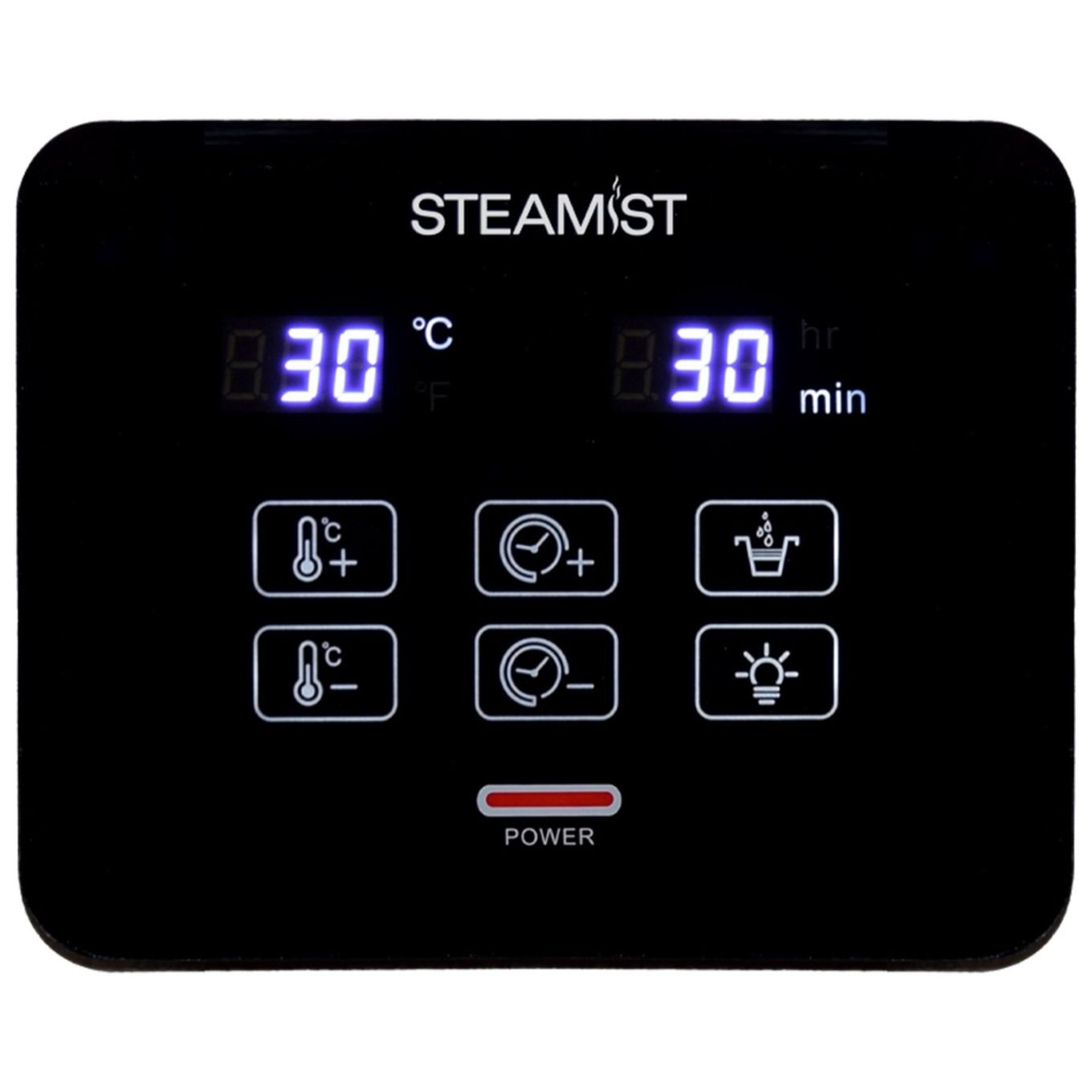 Steamist 9kw Steam Generator with Controller and Brushed Gold Steam Outlet