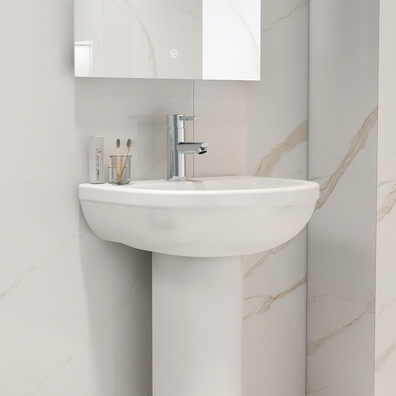 500mm basin with one tap hole