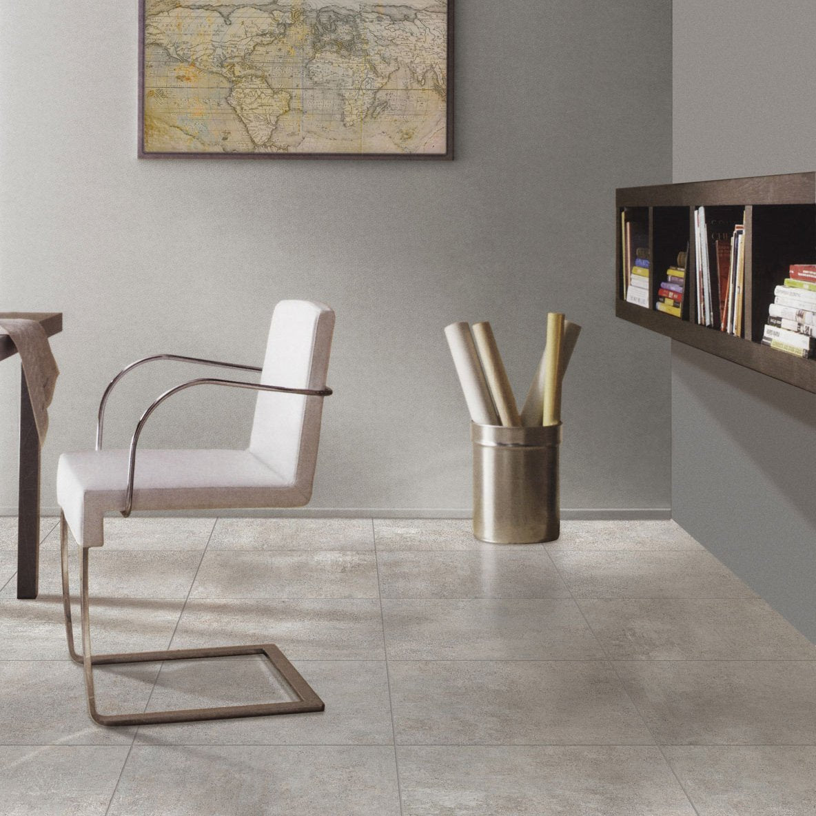 Ceteris White Porcelain Tile 600x600mm