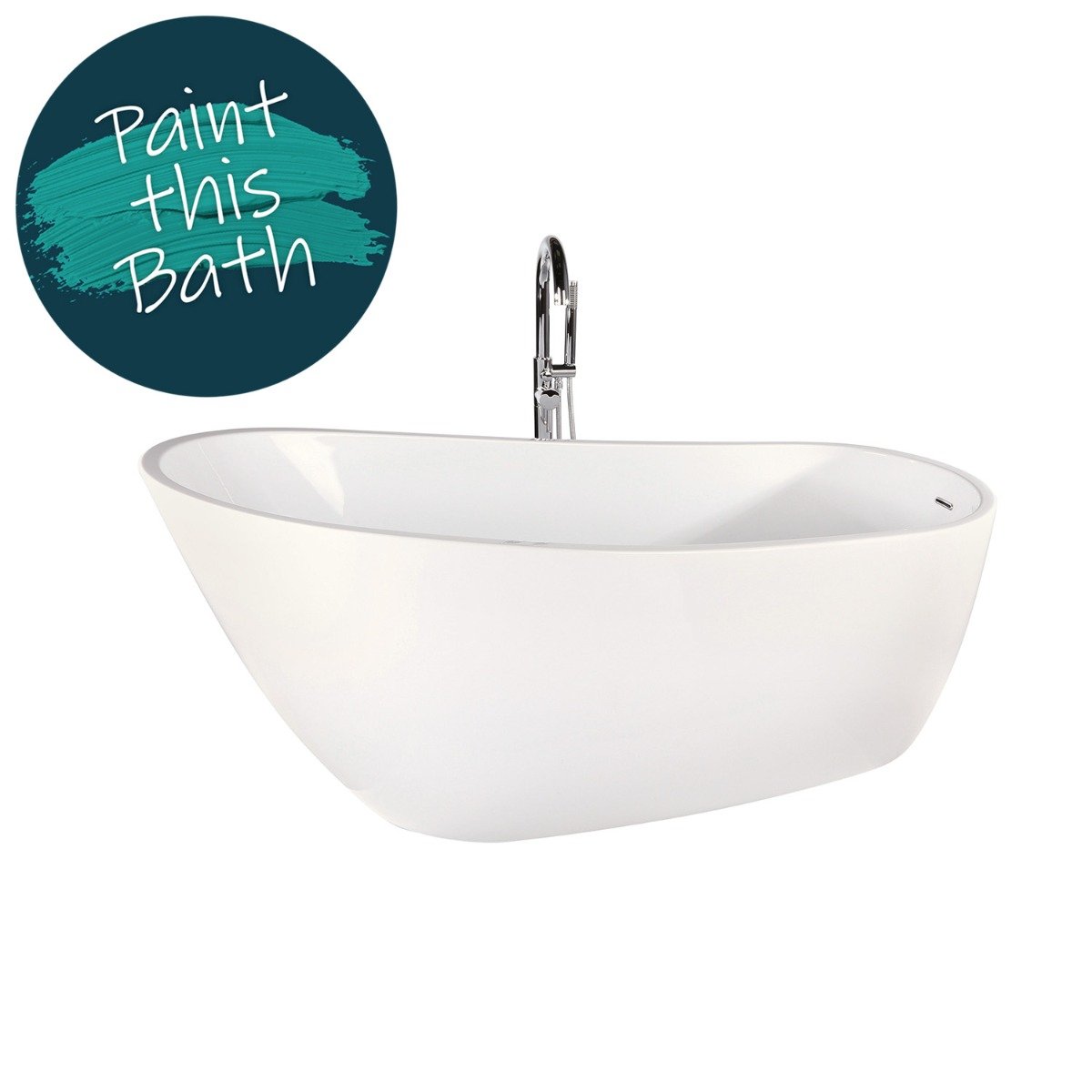 Isleworth Freestanding Acrylic Slipper Bath 1500x740mm
