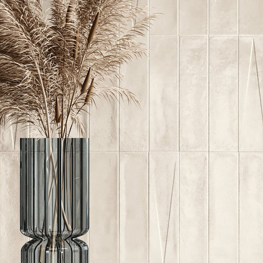 Babylon Sand Gloss Ceramic Brick Tile 246x60mm