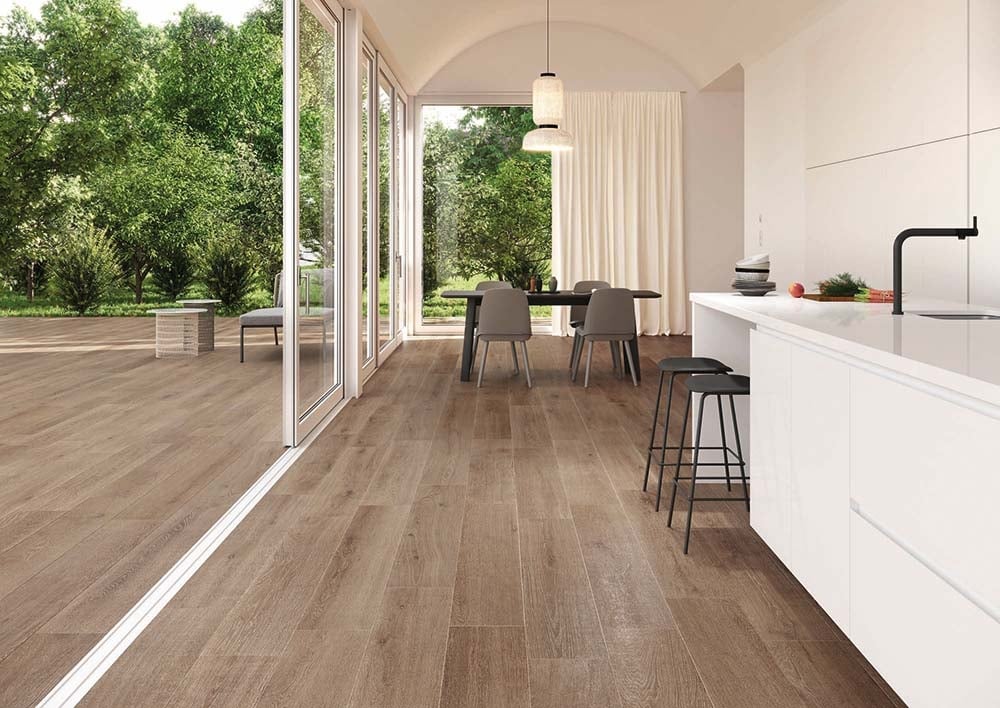 Wendu Brown Wood Effect Matt Porcelain Tile 240x1510mm