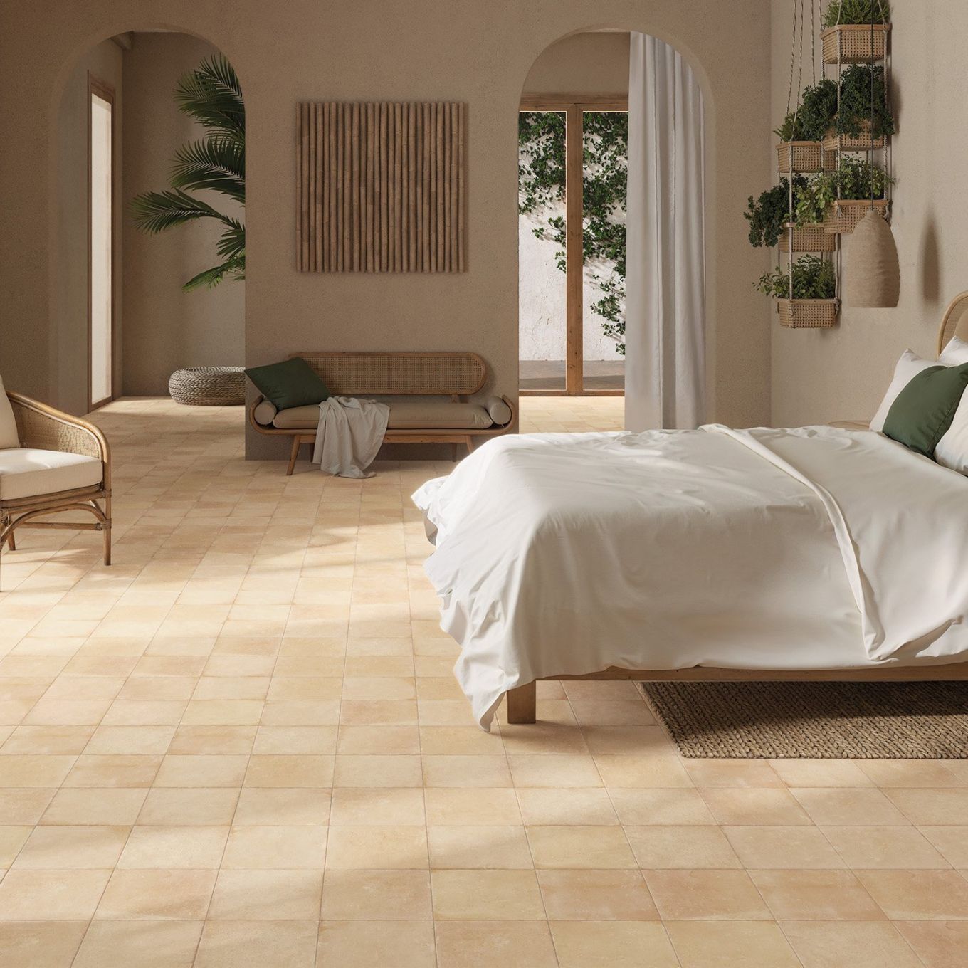 Pedro Sand Terracotta Matt Porcelain Tile 223x223mm