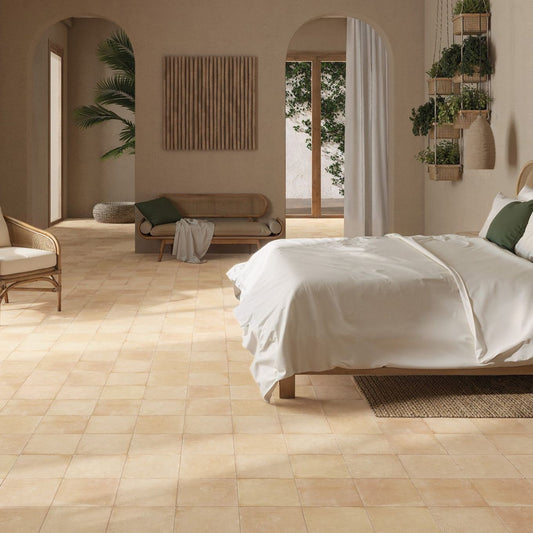 Pedro Sand Terracotta Matt Porcelain Tile 223x223mm
