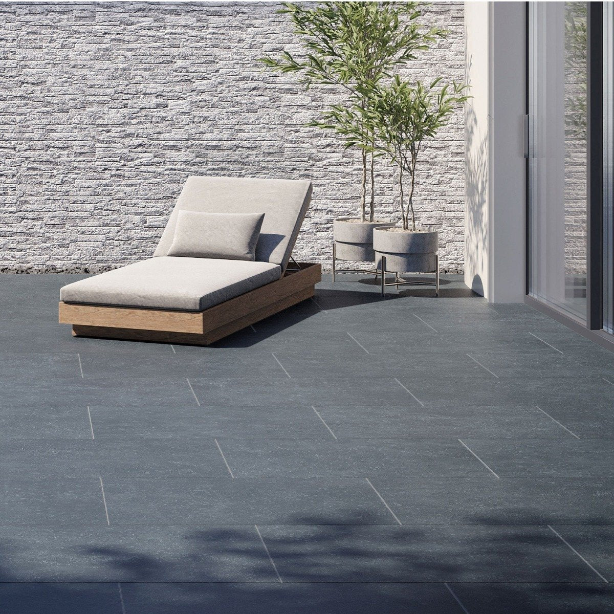 Archimedes Grey Matt Porcelain Tile 320x890mm