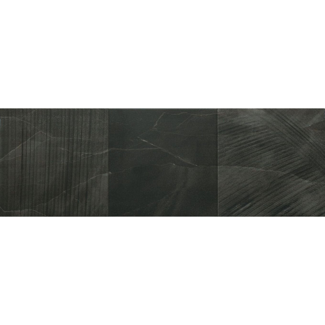 Veer Anthracite Matt Ceramic Stone Tile 300x900mm