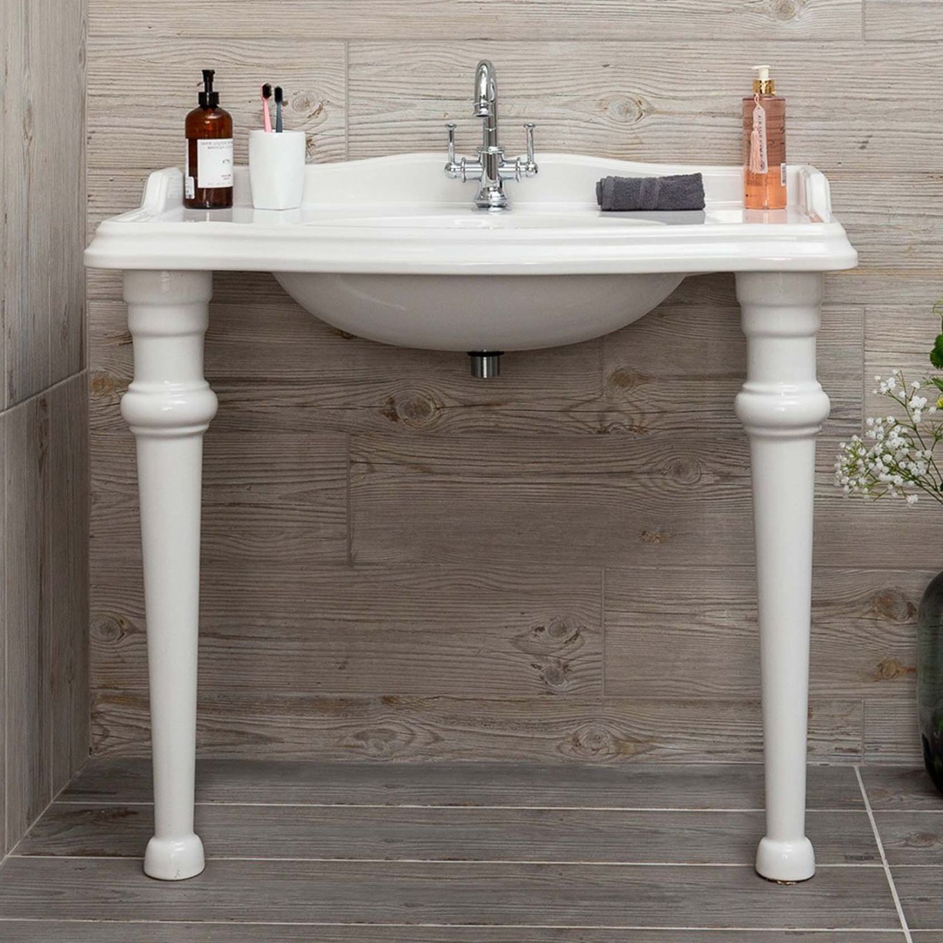 Alaric Console Basin with Ceramic Legs