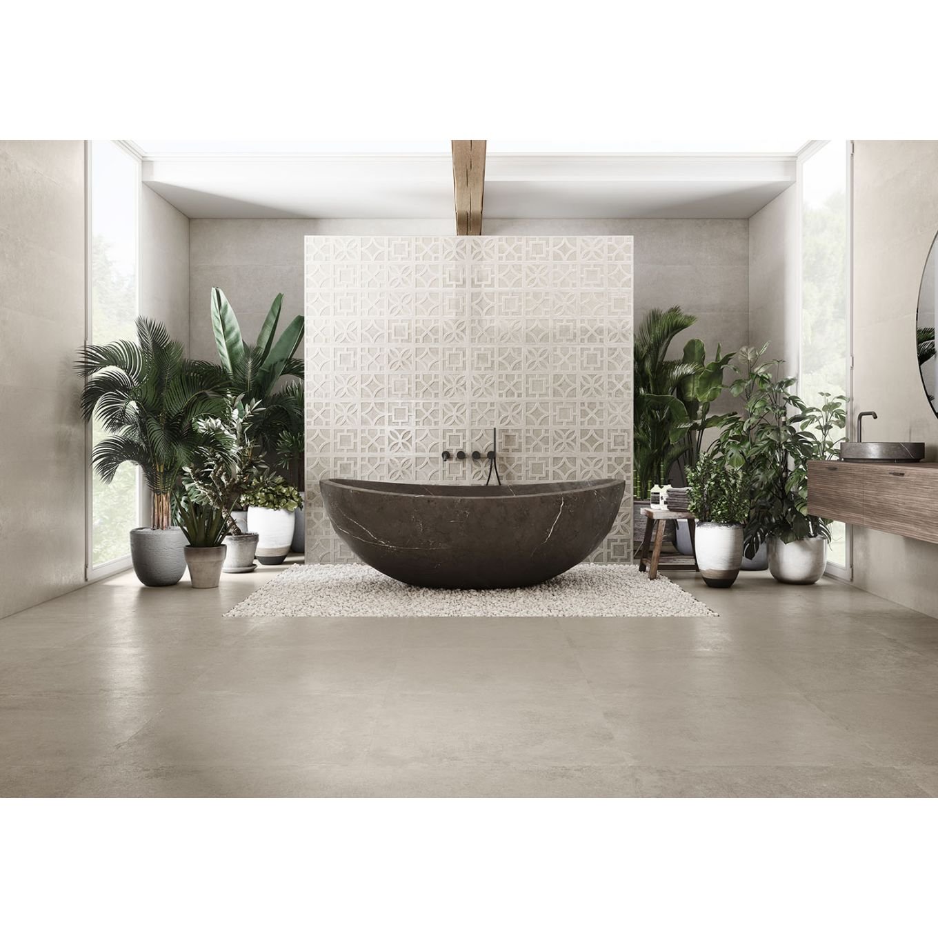 Reno Avra Marfil Textured Ceramic Tile 1200x400mm