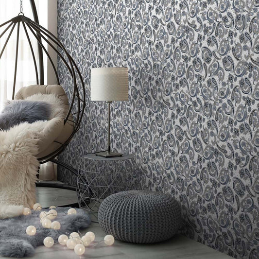 Clyde Paisley Amber Matt Porcelain Tile 250x250mm